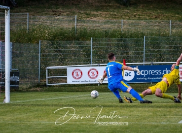 Spiel 1 - SC 07 Idar-Oberstein vs. TuS Kirchberg - Oberliga-Relegation. Fotograf: Dennis Irmiter.