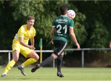 7. Spieltag (Oberliga): SV Alemannia Waldalgesheim - TuS Kirchberg. Fotograf: Oliver Zimmermann.