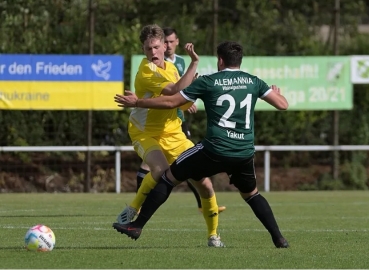 7. Spieltag (Oberliga): SV Alemannia Waldalgesheim - TuS Kirchberg. Fotograf: Oliver Zimmermann.